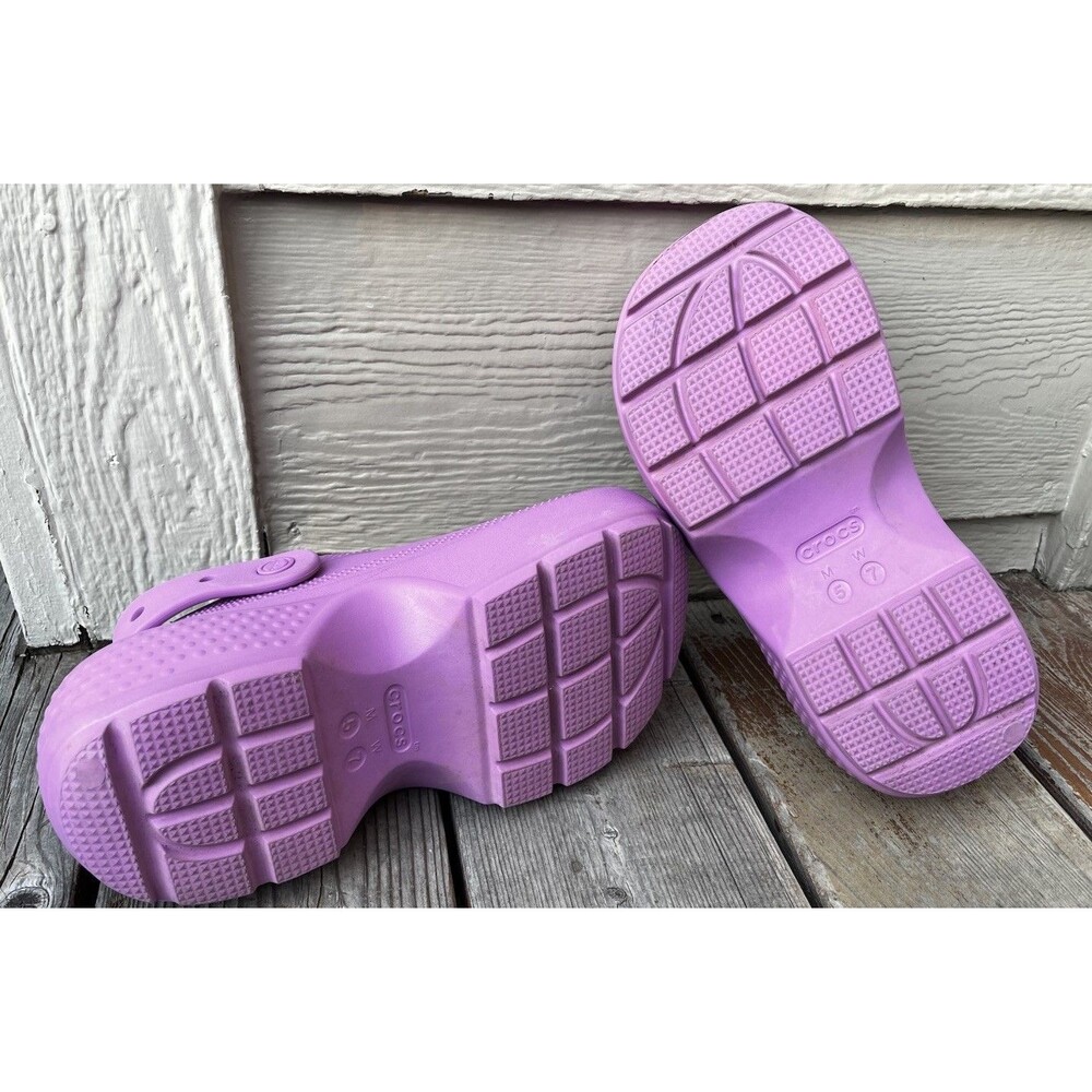 Crocs Women's 7 Stomp Platform Clogs Shoes Bubble - Picture 9 of 12